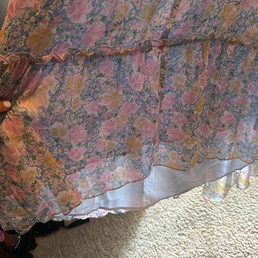 ASTR LABEL PRIMROSE FLORAL STRAPPY BACK MAXI DRESS - Picture 9 of 9